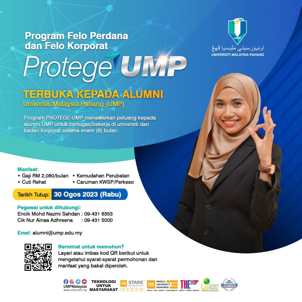 Offer For Alumni To Participate In UMPSA Protege Programme | UMPSA News